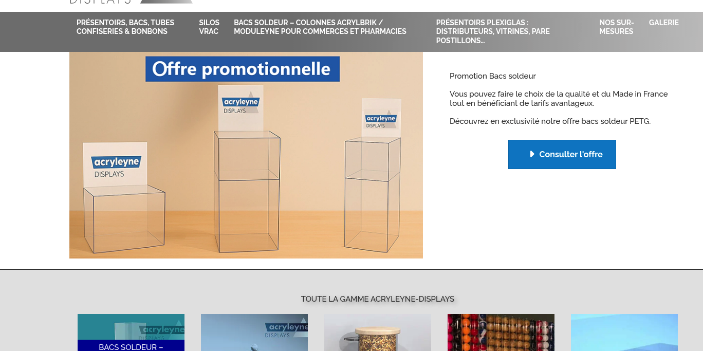 Aperçu Acryleyne Displays