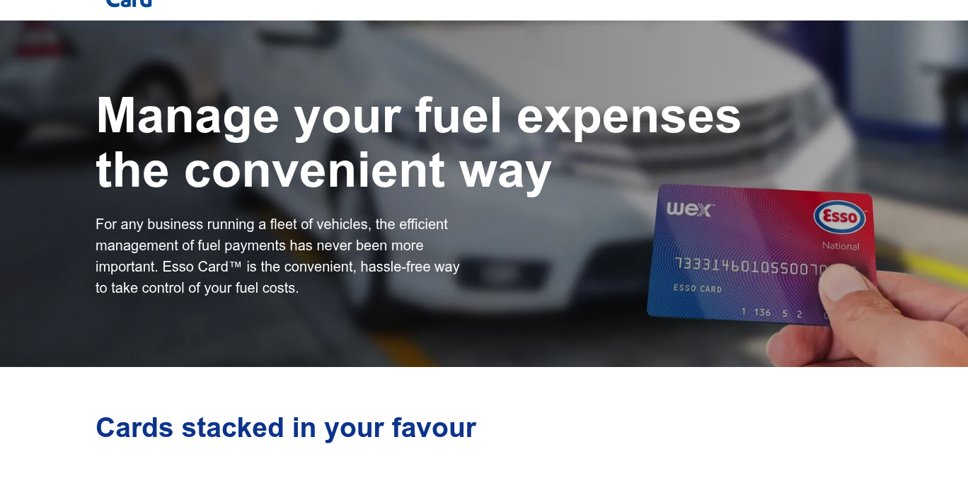 Aperçu Esso Card